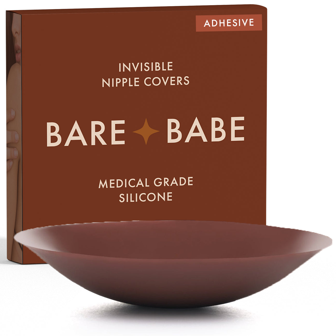 Bare Babe Adhesive Nipple Cover in Cocoa